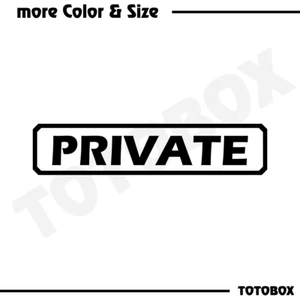 PRIVATE Sign Sticker Business Store Shop Window Wall Door Stickers Decals - Picture 1 of 5