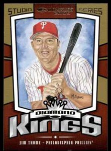 2005 Donruss Diamond Kings Studio Series Gold Jim Thome /250 Phillies #DK-19 C07