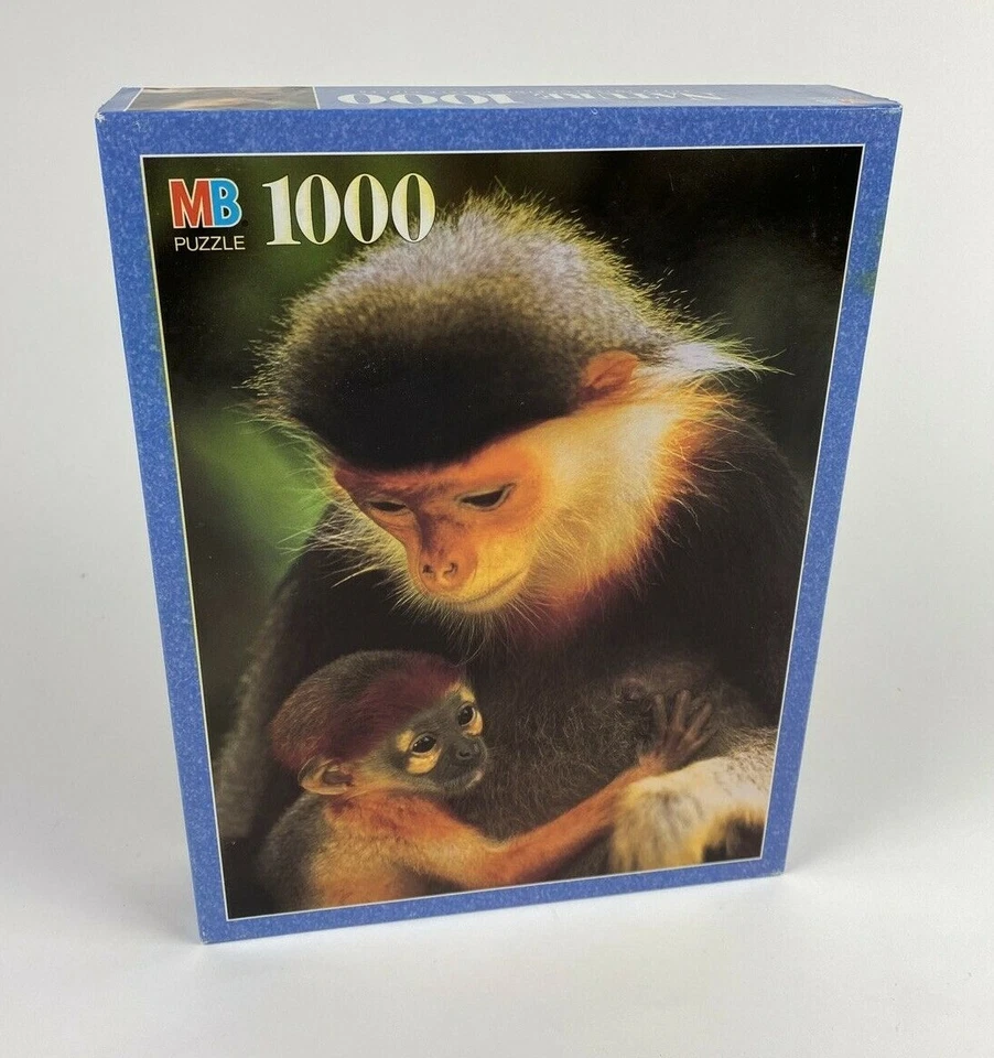 1993 Milton Bradley 1000 PC Jigsaw Puzzle Alpacas 4091-7