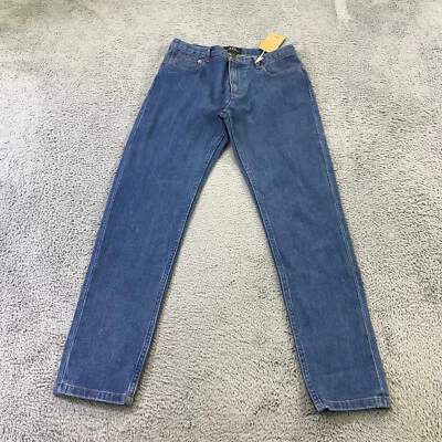 Calça jeans feminina APC 25 calças jeans com zíper casaco Fly Etroit slim fit jeans - Imagem 1 de 4