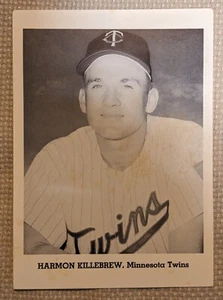 1960er HARMON KILLEBREW Original Minnesota Twins s/w Fotokarte 5x7 - Bild 1 von 2