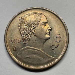 1950 Germany 5 Centavos - Beautiful Coin - #B-094 - Picture 1 of 2
