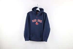 Vintage Nike Boys Medium Faded Travis Scott Center Swoosh Boston Red Sox Hoodie - Picture 1 of 11