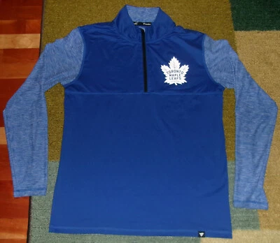 Rare Style AUTHENTIC Blue TORONTO MAPLE LEAFS Quarter-Zip  JACKET M/Medium - Image 1 of 4