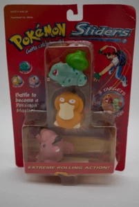 Vintage 1999 Hasbro Pokemon Sliders Bulbasaur/Psyduck/Clefairy - Picture 1 of 5