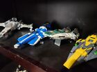 Lego Star Wars FULL Size Lot Of 4 Ships.  X WING A WING STAR FIGHTER USED