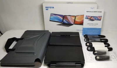 Kefeya S2 14" Triple Screen Laptop Screen Extender Portable Monitor 60Hz