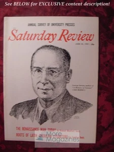 Saturday Review 20. Juni 1959 GEORGE SARTON Carleton Beals William Sloane - Bild 1 von 1