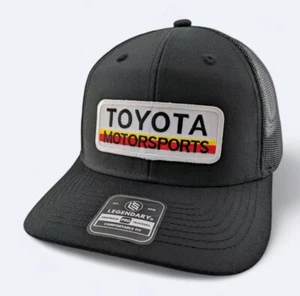 Toyota Motorsport Vintage Embroidered Patch On Legendary Snapback Trucker Hat - Picture 1 of 6