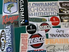 25 Stickers fishing decals Lot of brand premium quality stickers