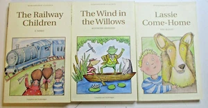 3 x Wordsworth Classics - Railway Children + Wind In The Willows + Lassie - Foto 1 di 7