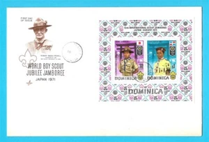 Scouts Dominica World Jamboree 1971 Japón SS FDC Artcraft - Imagen 1 de 1