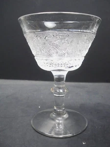 Duncan Miller Sandwich Glass Crystal Sherbet 5" Tall 1925-1965 - Picture 1 of 6