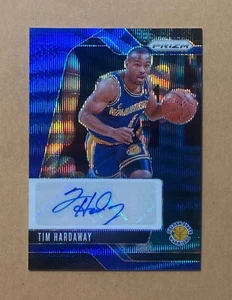 2024-25 Panini Prizm Tim Hardaway Autograph Hobby International Blue Wave Auto - Picture 1 of 2