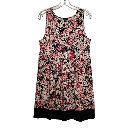 VETEMENTS Abito midi floreale J. Jill Wearever collezione donna taglia media nero e rosa