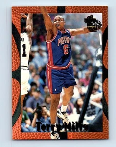 1994-95 Topps Embossed Terry Mills Detroit Pistons #30 - Picture 1 of 2