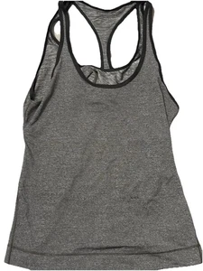 Camiseta sin mangas Lululemon doble espalda para mujer 6 gris jaspeado camiseta deportiva espalda corredora - Imagen 1 de 6