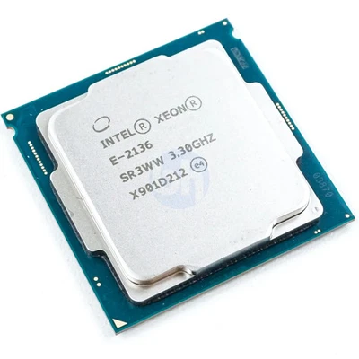 Intel Xeon E-2136 SR3WW 3.30GHz 6-Core LGA1151 12MB 80W CPU - Image 1 of 2