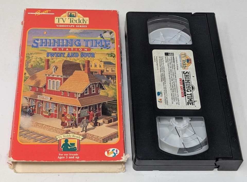 TV Teddy Shining Time Station VHS Tape 1993 Sweet And Sour - Thomas Percy Carlin - Image 1 of 4