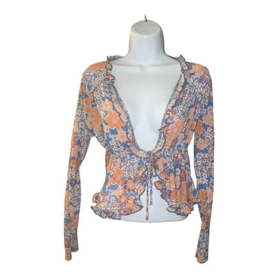 Vintage Full Tilt Floral Mesh Top – Size SmallCondition: Excellent - Image 1 of 4