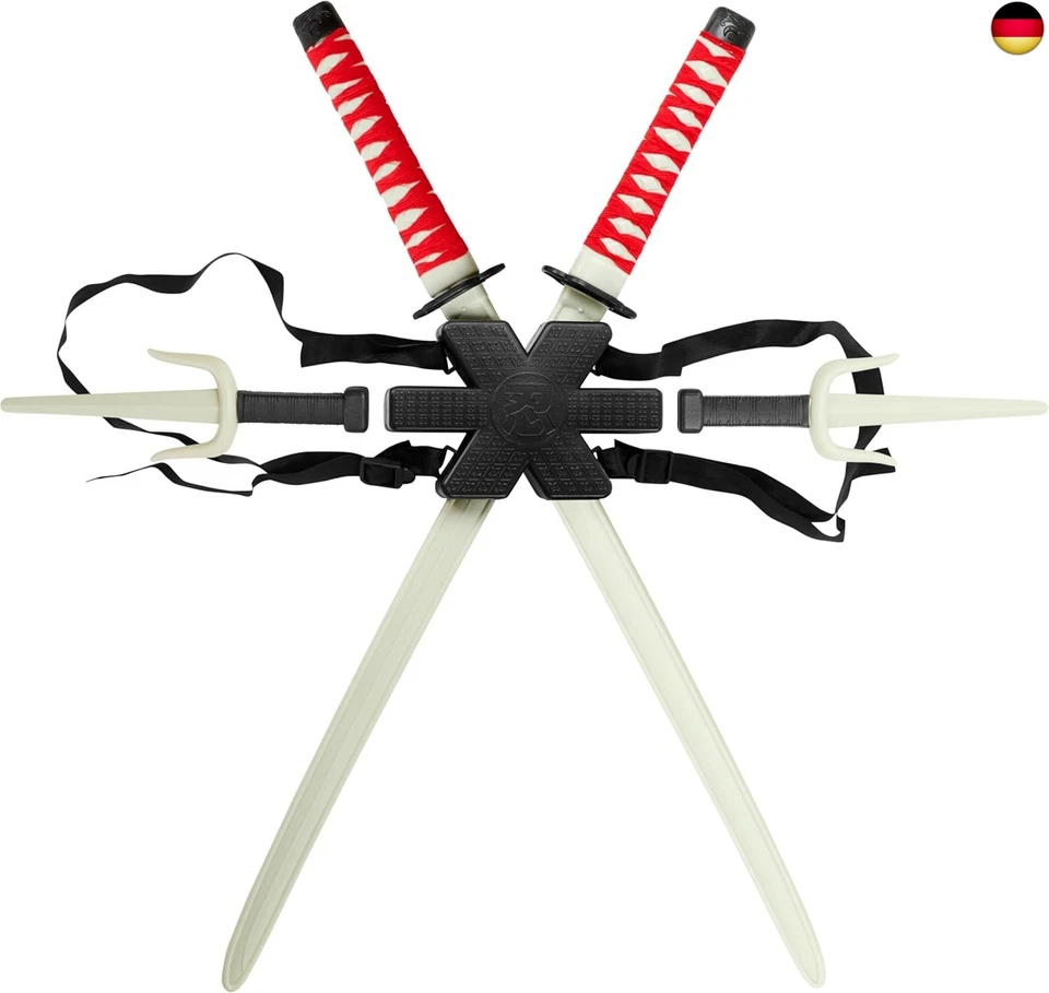 Rubies Ninjas Rückenwaffen Set Katanas Ninja Kostüm für Kinder Einheitsgröße (66 - Bild 1 von 4