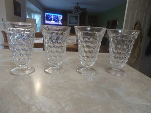 Set of 4 Fostoria American 5 3/4" 12 oz. Footed Iced Tea Tumblers - Picture 1 of 5