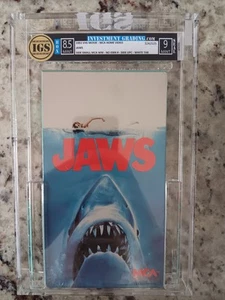 JAWS 1983 Sealed VHS IGS Graded 8.5/9 Mint Box And Seal - Picture 1 of 1