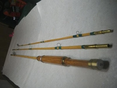 Caña para moscas de bambú blanca 6 pies 11 pulgadas 2/3 piezas fundición tradicional Foto 1 de 4