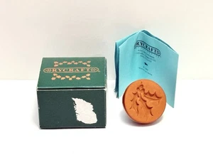 Sello de galletas Rycraft HOLLY terracota vacaciones de Navidad con caja y recetas - Imagen 1 de 3