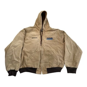 King Louie Mens Hooded Canvas Jacket Size 2XL Union Labor Vintage Brown - Picture 1 of 15