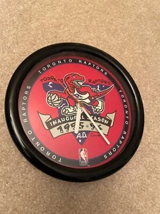1995 Toronto Raptors Inaugural Season Clock, Licensed, 8.5" Wide, Working - Picture 1 of 3
