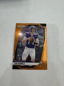 2024 Panini Prizm Sam Darnold Orange Disco Minnesota Vikings - Picture 1 of 2