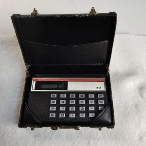 Mini Maletín Portatarjetas de Visita Vintage con Mini Calculadora Electrónica 842 - Imagen 1 de 22