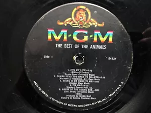 ++ RECORD ONLY!! NO COVER!! ++ THE BEST OF THE ANIMALS Original 1966 MGM Mono G+ - Picture 1 of 3