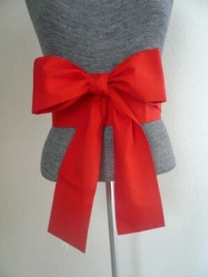 Cinturón de algodón japonés OBI Faja Kimono Yukata 110" x 4"/ROJO, EE. UU. Foto 1 de 4