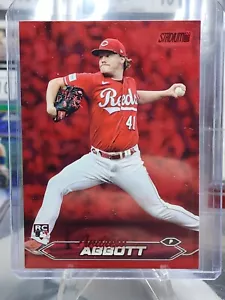 2024 Topps Stadium Club Andrew Abbott #53 Red Foil Rookie RC Cincinnati Reds - Bild 1 von 2