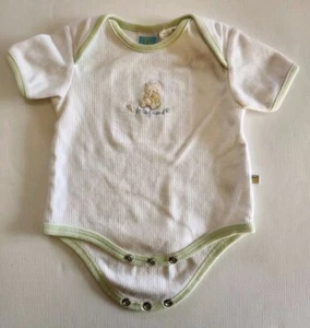 Mc Baby Girls White Short Sleeve One-Piece Bodysuit 0-3 Months Little Friend - Picture 1 of 8