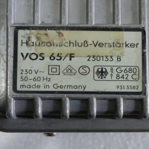 ANTENA KATHREIN CONECTOR DOMÉSTICO AMPLIFICADOR VOS 65/F ALEMANIA - Imagen 1 de 10