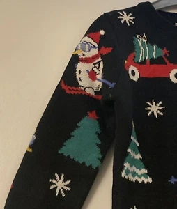 BOYS CHRISTMAS SNOWMAN TREE CAR SNOWFLAKE XMAS JUMPER 2-3 YEARS BNWT NEW FESTIVE - Picture 1 of 9