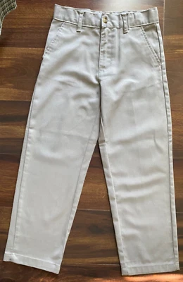 Pantalones escolares Eddie Bauer piernas rectas beige talla 7 Foto 1 de 4
