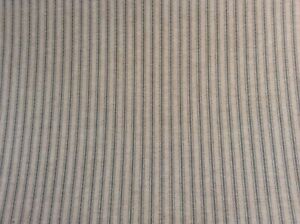 Oilcloth fabric, PVC,  Vintage French Ticking Stripe Linen, Indigo, Per Meter