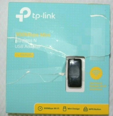 TP-Link TL-WN823N 300Mbps Mini Wireless N USB Adapter 2.0 New In Box As Pictured - Image 1 of 3