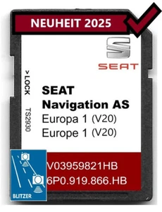 KARTA SEAT SD MIB2 6PO EUROPA 32GB IBIZA LEON TOLEDO ARONA ATECA 2026 - Zdjęcie 1 z 6