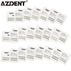 1-100X AZDENT Dental Ortho Metal Brackets Braces Mini/Standard Roth/MBT 022/018 - Picture 1 of 15