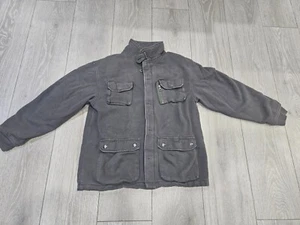 Gap Kids Boys' Gray Full Zip-Up Soft Fabric Jacket Size 12 - Picture 1 of 13