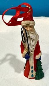 Weihnachtsdeko Russ Berrie und Co Santa 3" Keramik Ornament - Bild 1 von 7