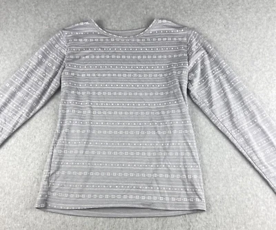 Camisa 32 Degrees Heat Jóvenes Niñas Manga Larga XL Gris Copo de Nieve Cuello Redondo Clara Foto 1 de 4