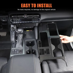 ABS Carbon Center Control Panel Cover Trim For Toyota Land Cruiser LC250 2024+ - Foto 1 di 12