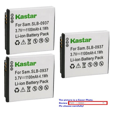 Bateria de substituição Kastar para SLB-0937 Samsung Digimax L730, Digimax L735 - Imagem 1 de 3