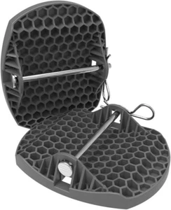 Caravan Jack Pad Feet Metal Pin (Pack of 4) Corner Steady Legs Spreads Load - Picture 1 of 1